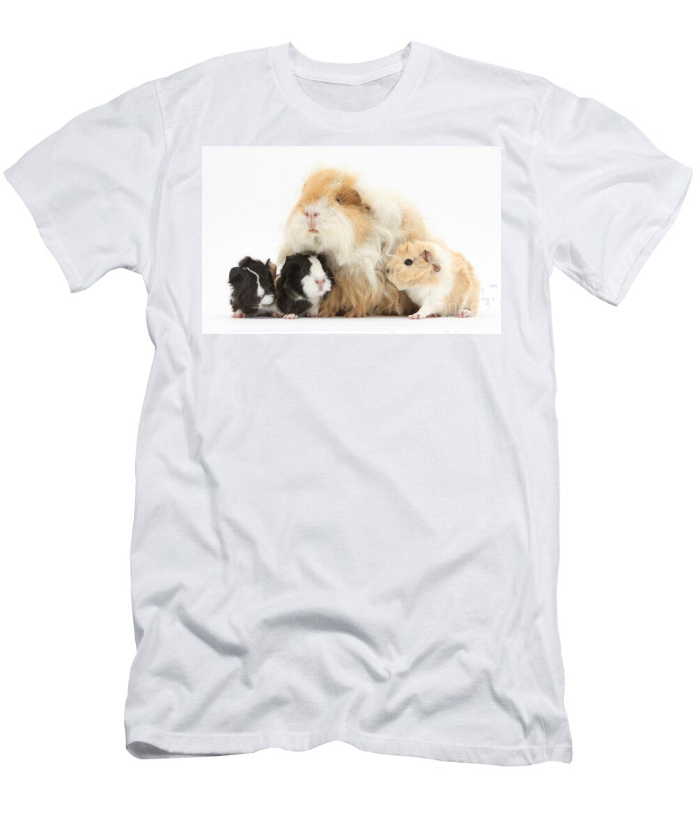Alpaca Guinea Pig and Babies Mark Taylor T-Shirt