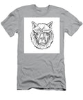 Alpaca Head Etching Black and White Aloysius Patrimonio T-Shirt