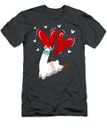 Alpaca Heart Love Valentines Day for Animal Llama Lover Samard Jasmy T-Shirt