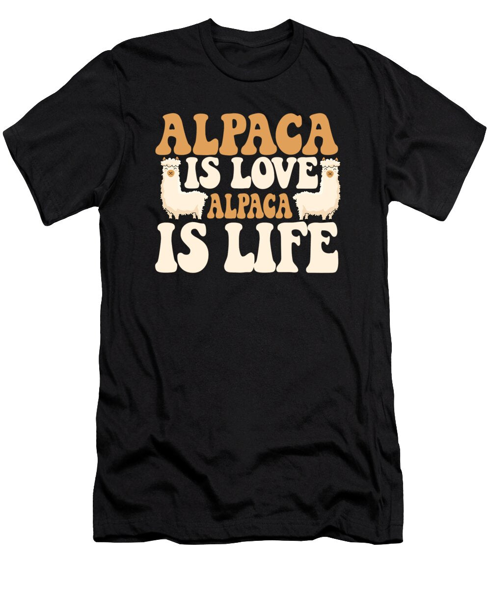 Alpaca Is Love Llama Vicuna Guanaco Breeder Alpaca Graphics Lab T-Shirt