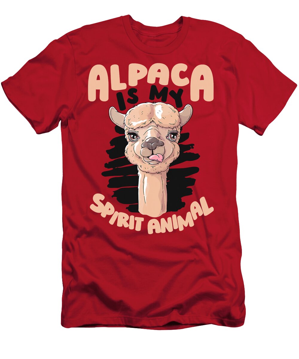 Alpaca Is My Spirit Animal Vicuna Guanaco Llama Alpaca Grover Mcclure T-Shirt
