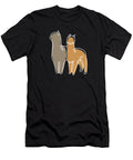 Alpaca Lineart Vicuna Guanaco Llama Breeder Alpaca Marco Rothe T-Shirt