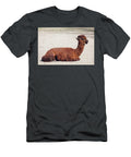 Alpaca Lying Portrait Michal Bednarek T-Shirt