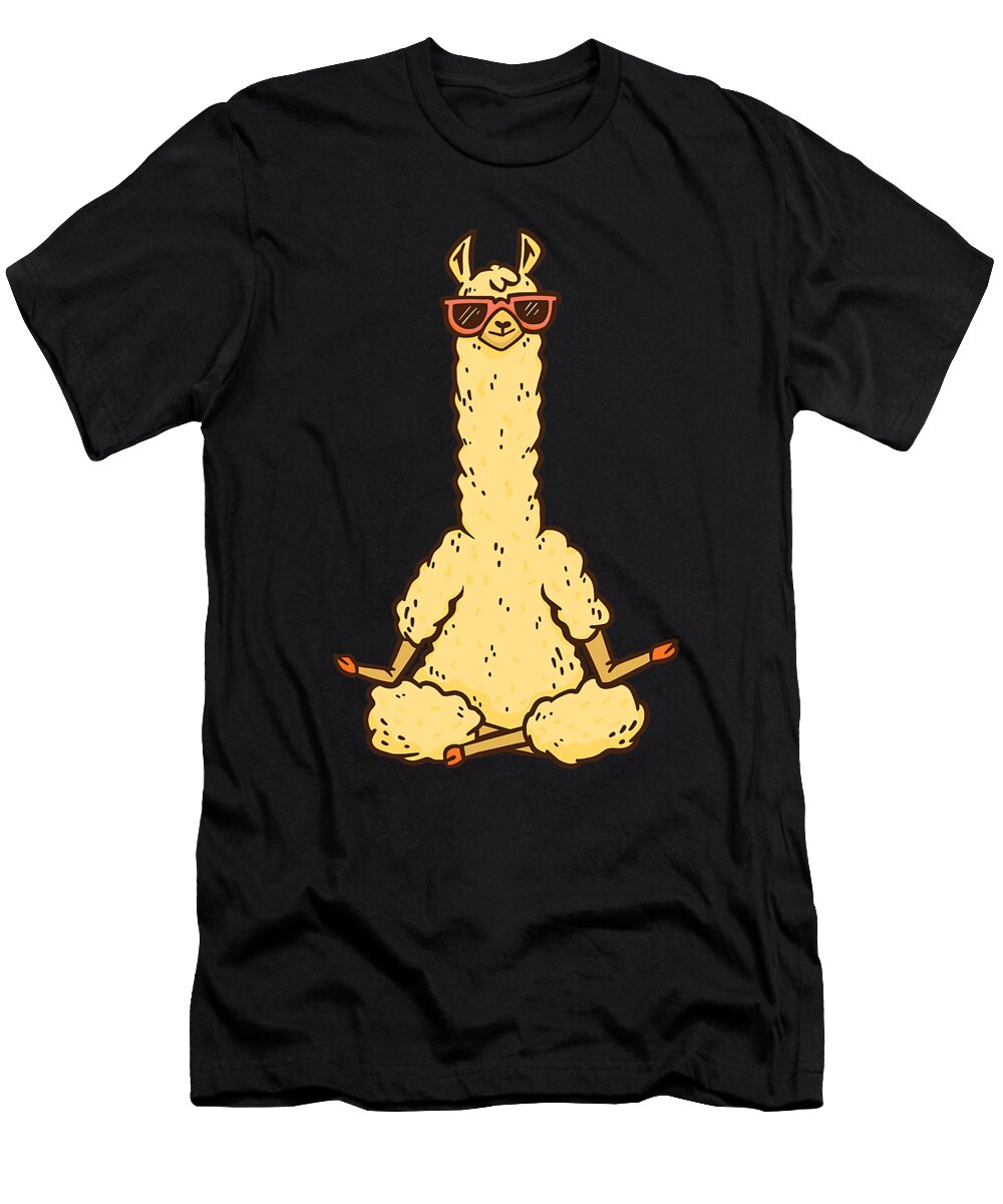 Alpaca Meditation Animal Alpaca Dhbubble T-Shirt