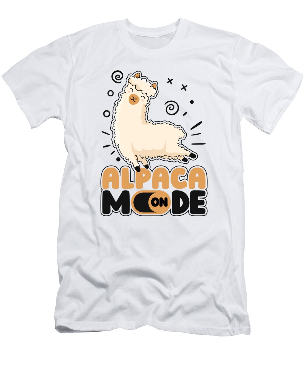 Alpaca Mode on Guanaco Llama Vicuna Breeder Alpaca Graphics Lab T-Shirt