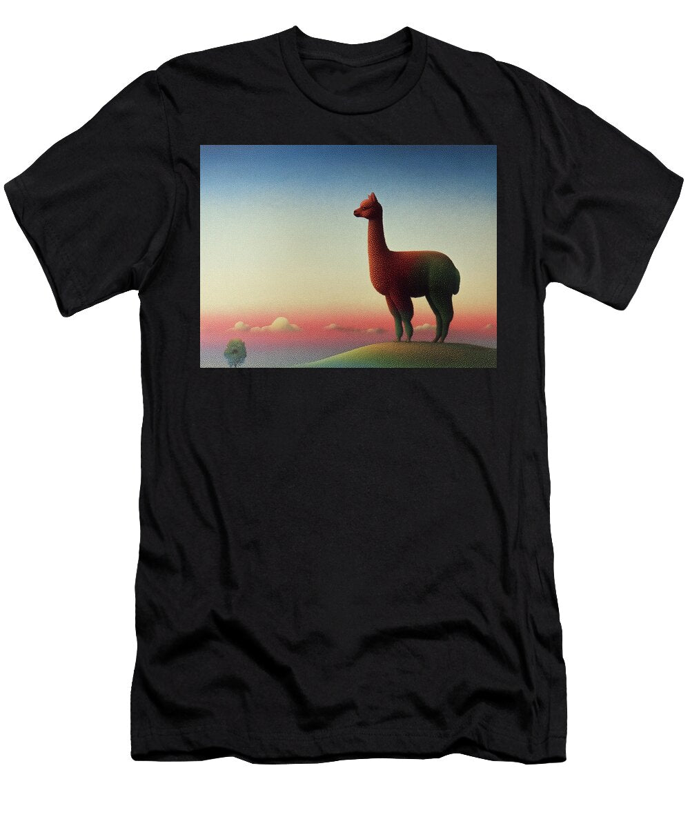 Alpaca on Scenic Hill Fabrizio Cassetta T-Shirt