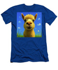 Alpaca Portrait Expressionist Effect Rose Santuci Sofranko T-Shirt