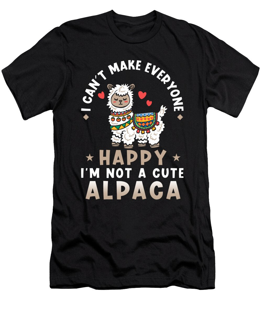 Alpaca Saying Cute Alpaca Manuel Schmucker T-Shirt