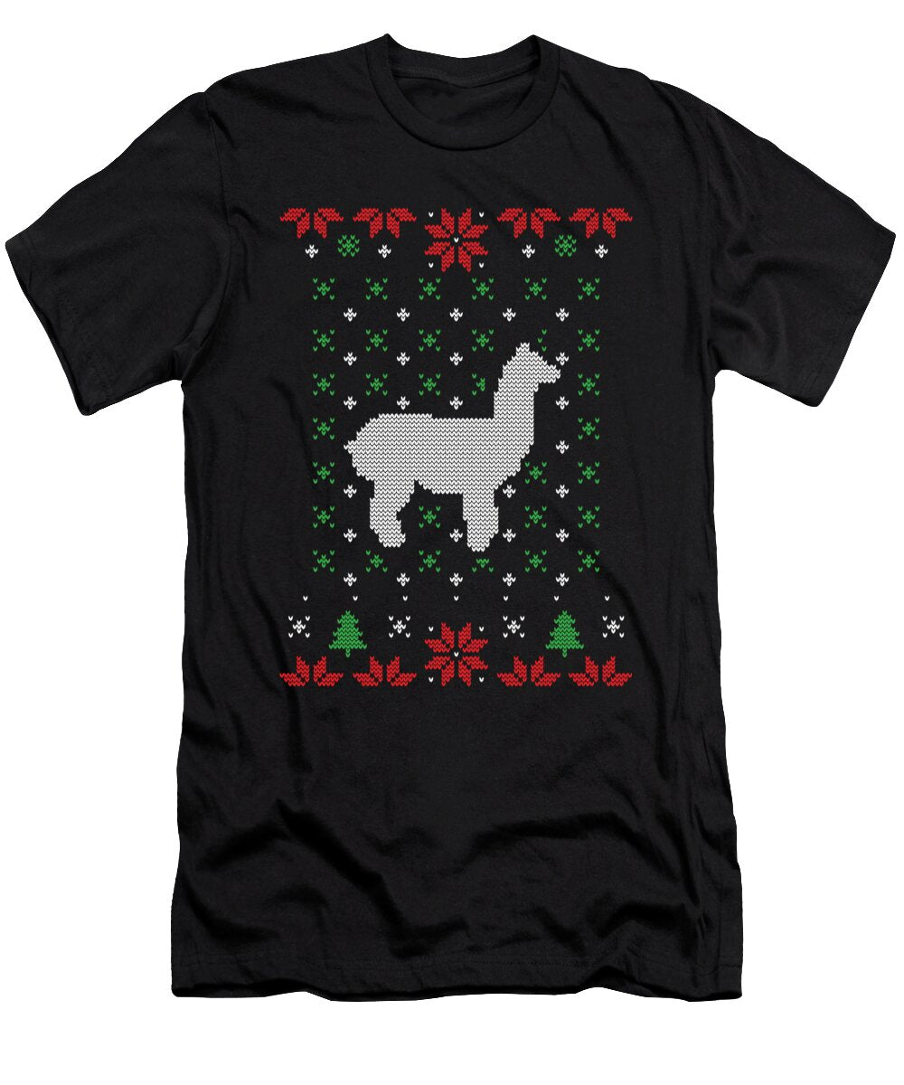 Alpaca Ugly Christmas Sweater Me T-Shirt