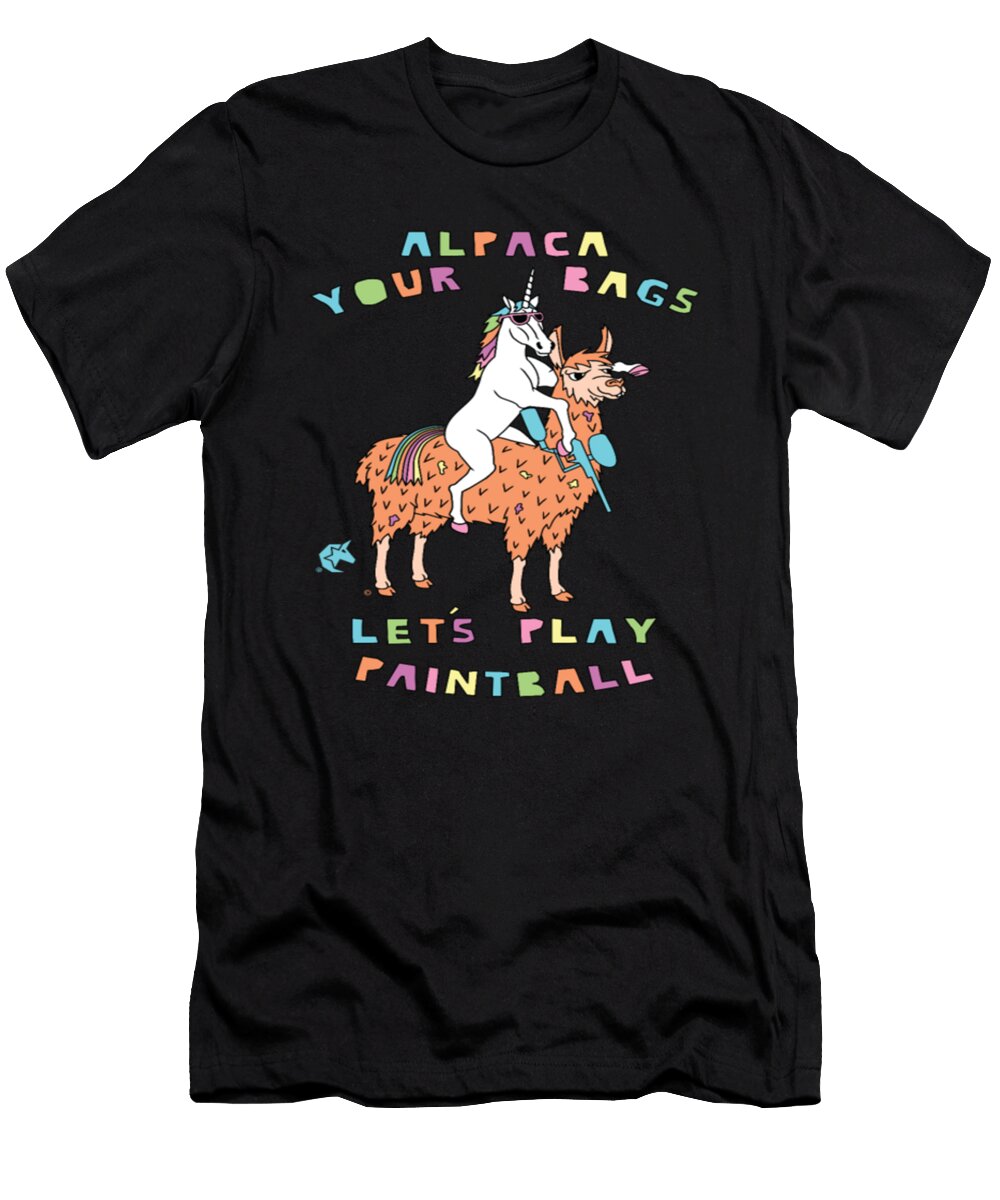 Alpaca Your Bags Lets Play Paintball Tinh Tran Le Thanh T-Shirt