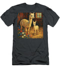 Alpacas in a Cozy Barn Janice Maclellan T-Shirt