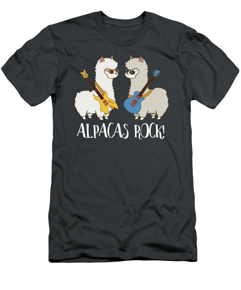 Alpacas Rock Cute Funny Alpaca Love Rhoddo Elgin T-Shirt