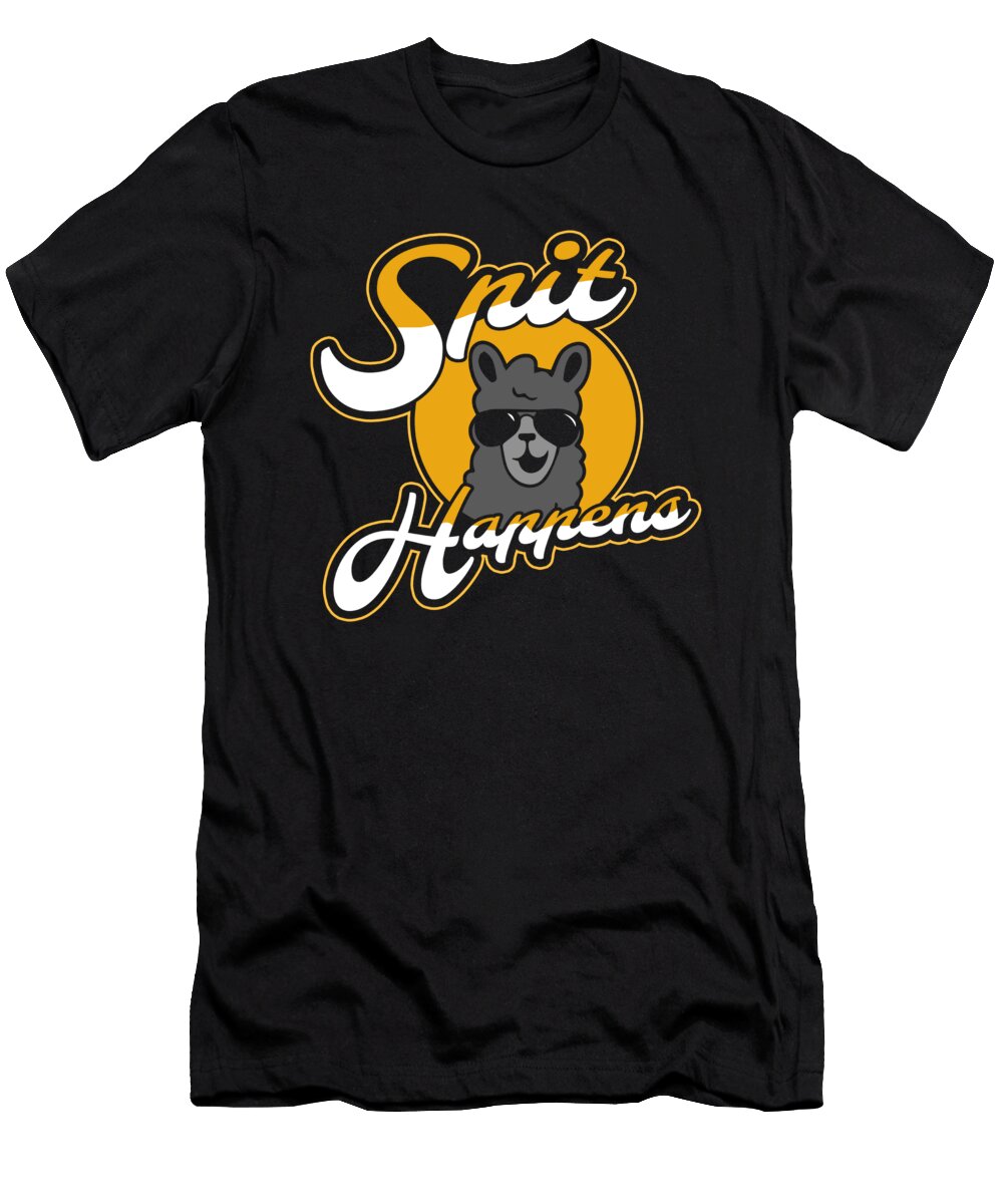 Alpaka Spit Happens Lama Spit Alessandra Roth T-Shirt