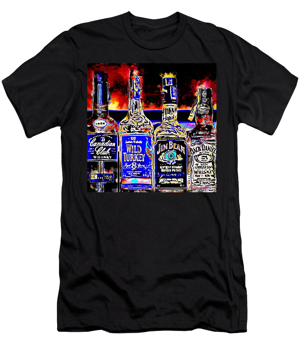 Always Carry a Bottle of Whiskey in Case of Snakebite 20140917 V5 Square Wingsdomain Art and Photography T-Shirt