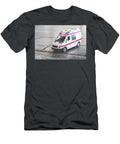 Ambulance Background Toy Medical Health Care Vehicle Sirens Blue Lights Luca Lorenzelli T-Shirt