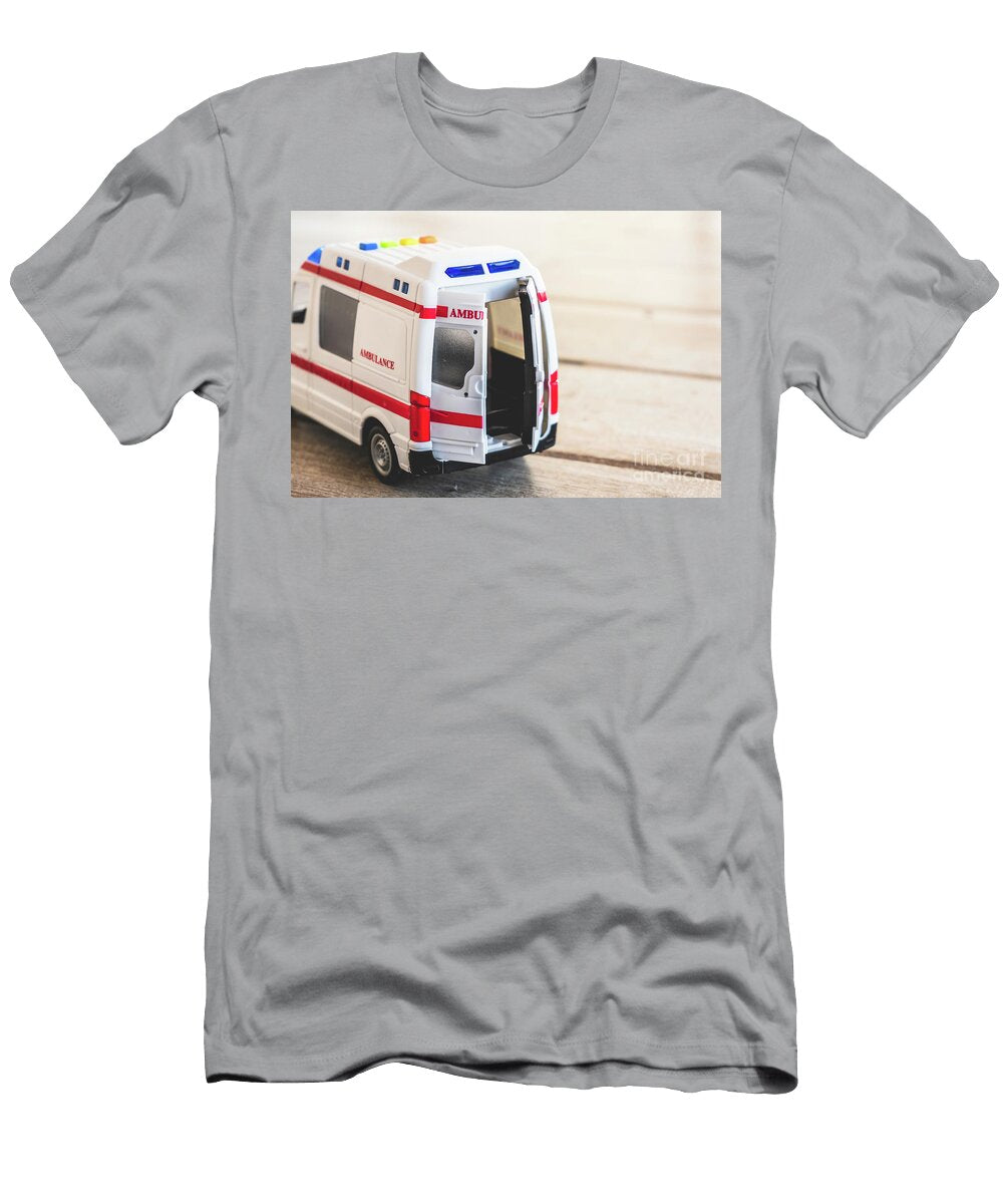 Ambulance Doors Background Health Care Toy Close Up Luca Lorenzelli T-Shirt