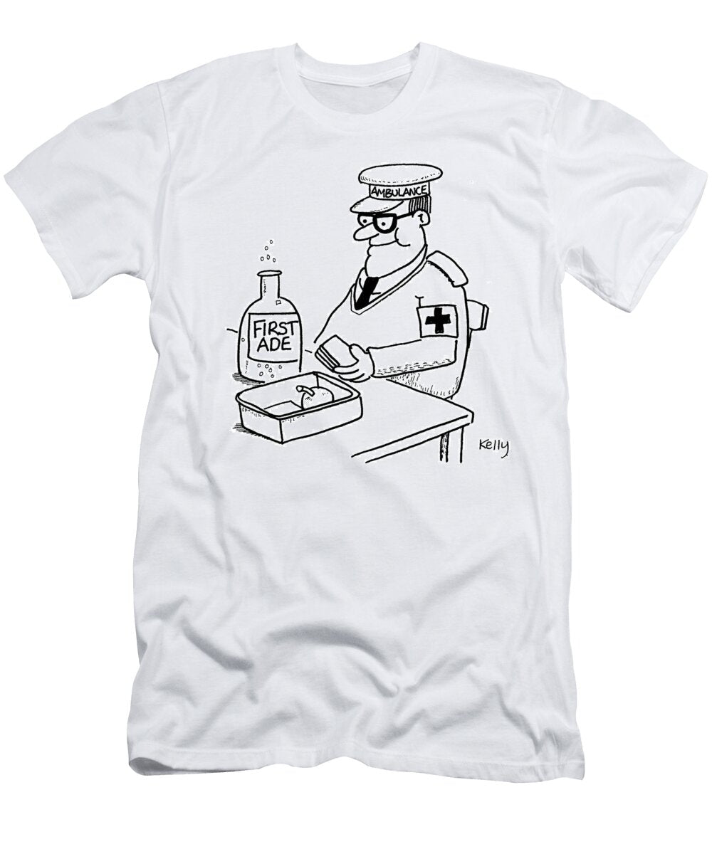 Ambulance Man Drinking Firstade with His Lunch Anthony Kelly T-Shirt