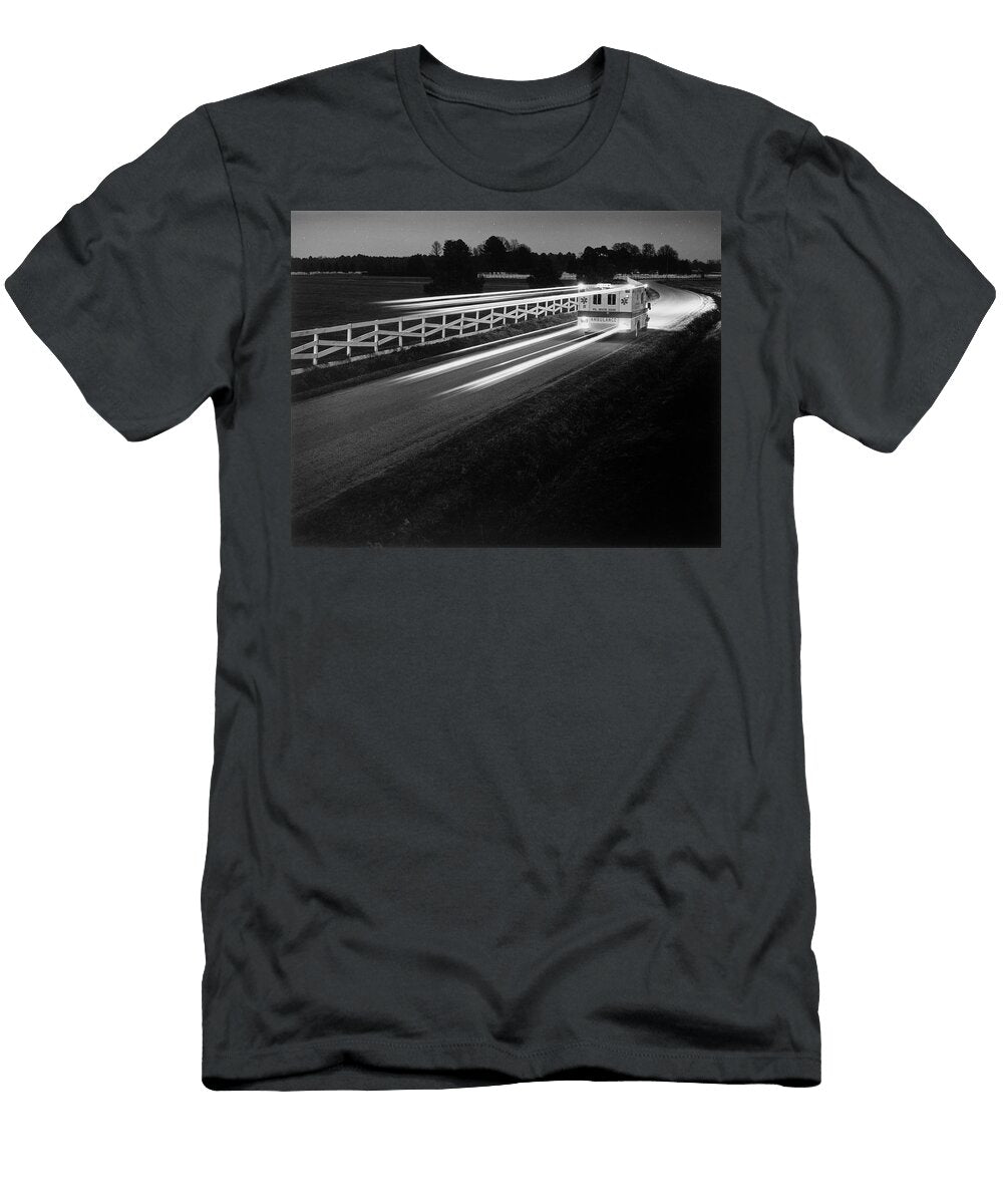 Ambulance Rescue Squad Monochrome Craig Brewer T-Shirt