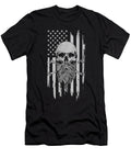 American Bearded Skull and Crossbones Flag Shannon Nelson Art T-Shirt
