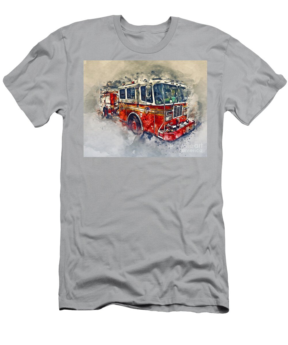 American Fire Truck Ian Mitchell T-Shirt