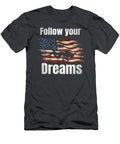 American Flag Diver Silhouette Milar Style T-Shirt
