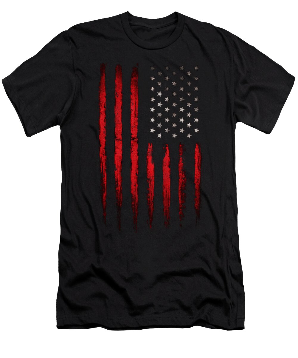 American Flag Patriotic Vintage Alex Goljakov T-Shirt