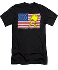 American Flag US 4th of July Pickleball Funny Pickleball Lisa Stronzi T-Shirt