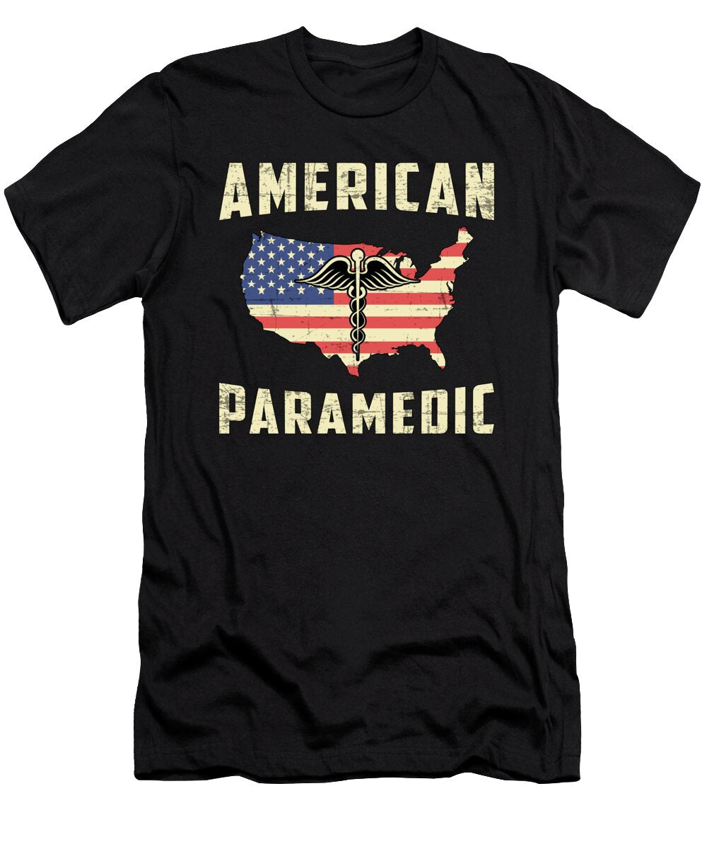 American Paramedic Ambulance Ems Emt Nurse Funny Tshirtconcepts Marvin Poppe T-Shirt