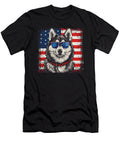 American Patriot Siberian Husky Dog Independence Sophie Eleanor T-Shirt