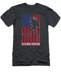 American Scuba Diving Patriot USA Flag Scuba Diver Jean Harlean T-Shirt