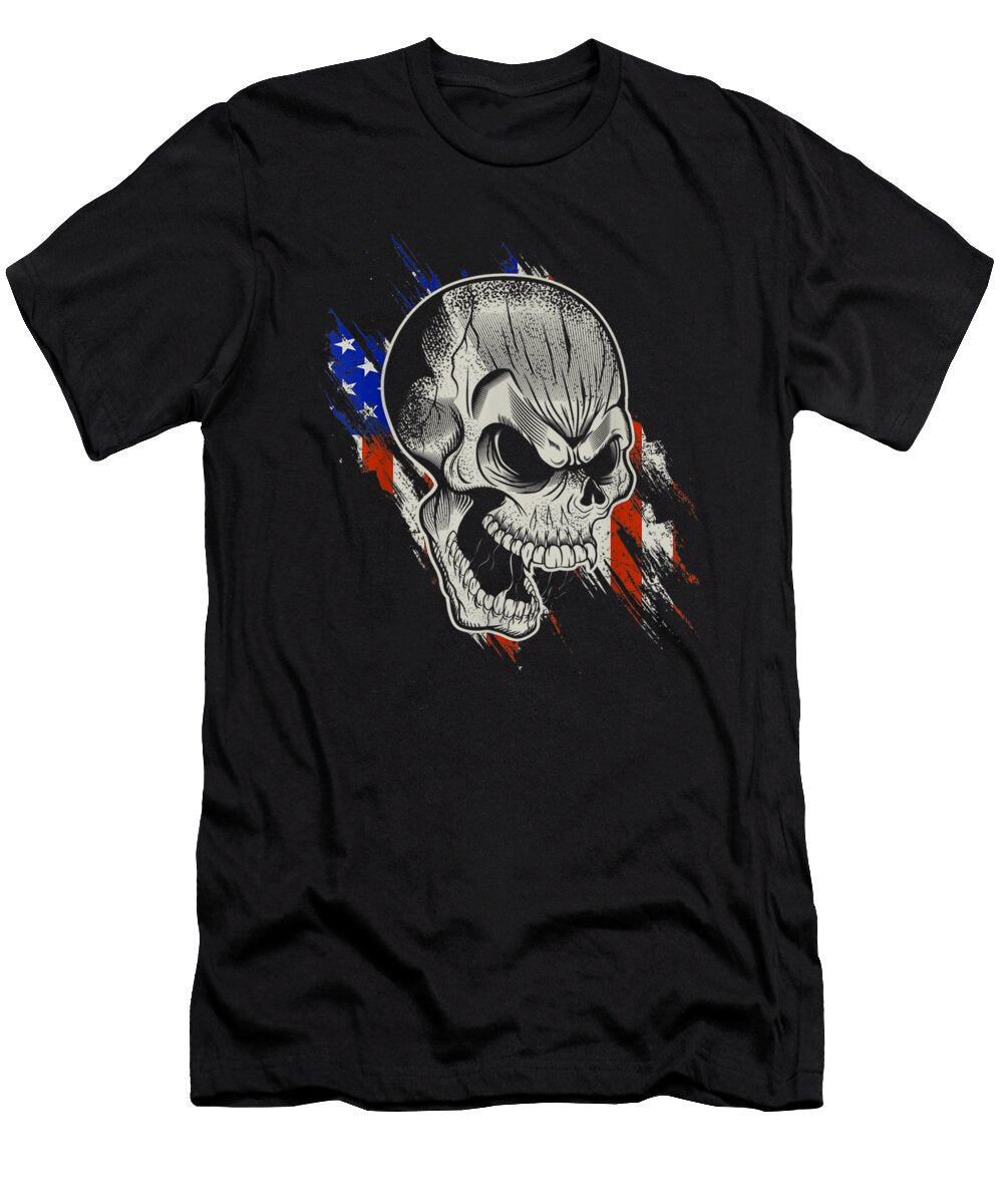 American Skull Dash Shannon Nelson Art T-Shirt