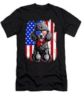 American Stripes Poodle Dog 4th of July Sophie Eleanor T-Shirt
