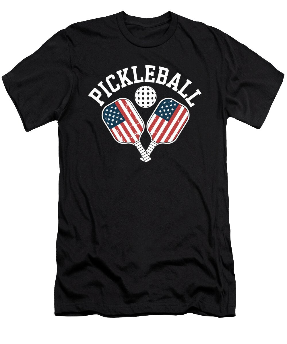 American Themed Pickleball Design Joanna Redesiuk T-Shirt