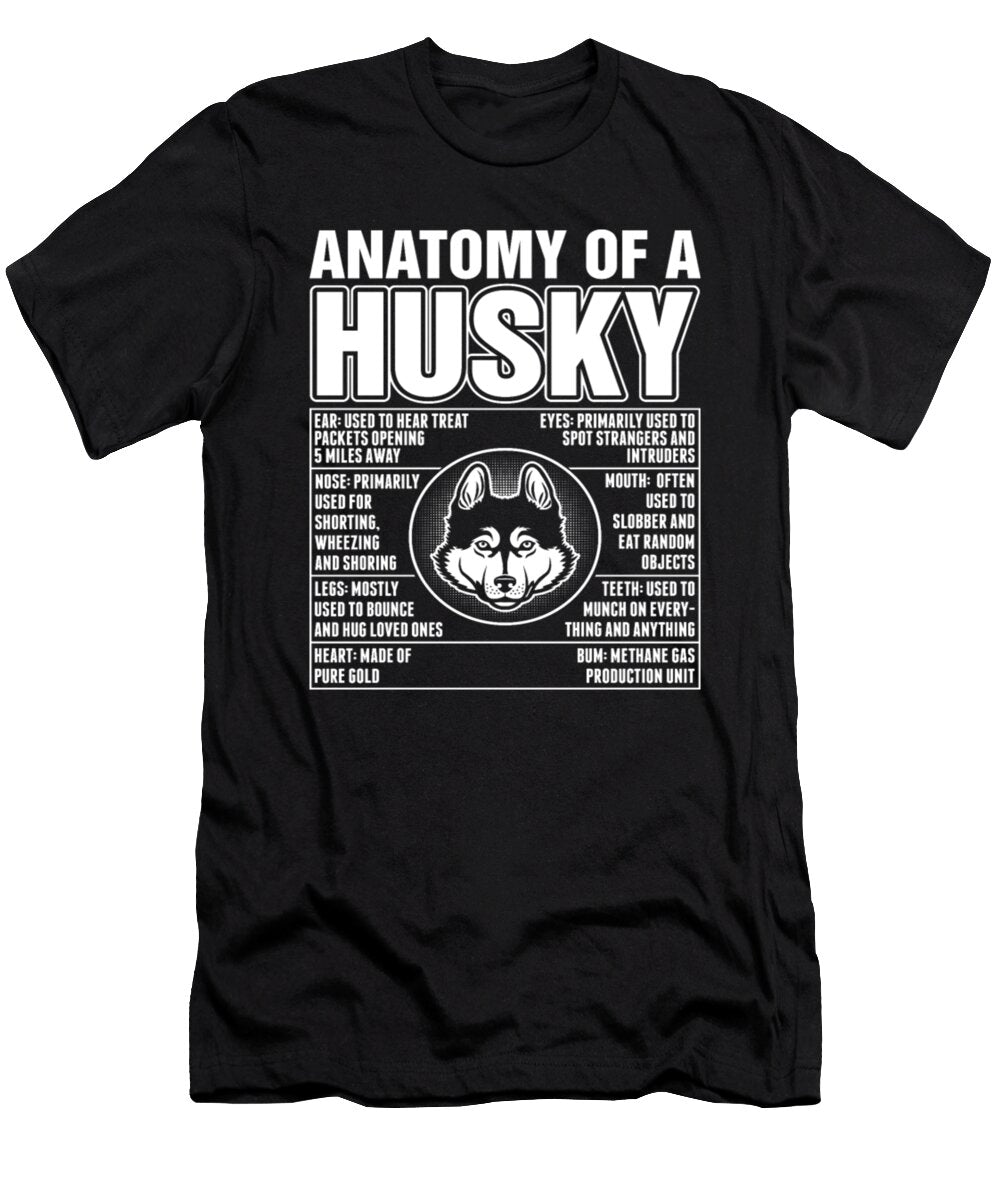 Anatomy of a Husky Dog Tinh Tran Le Thanh T-Shirt