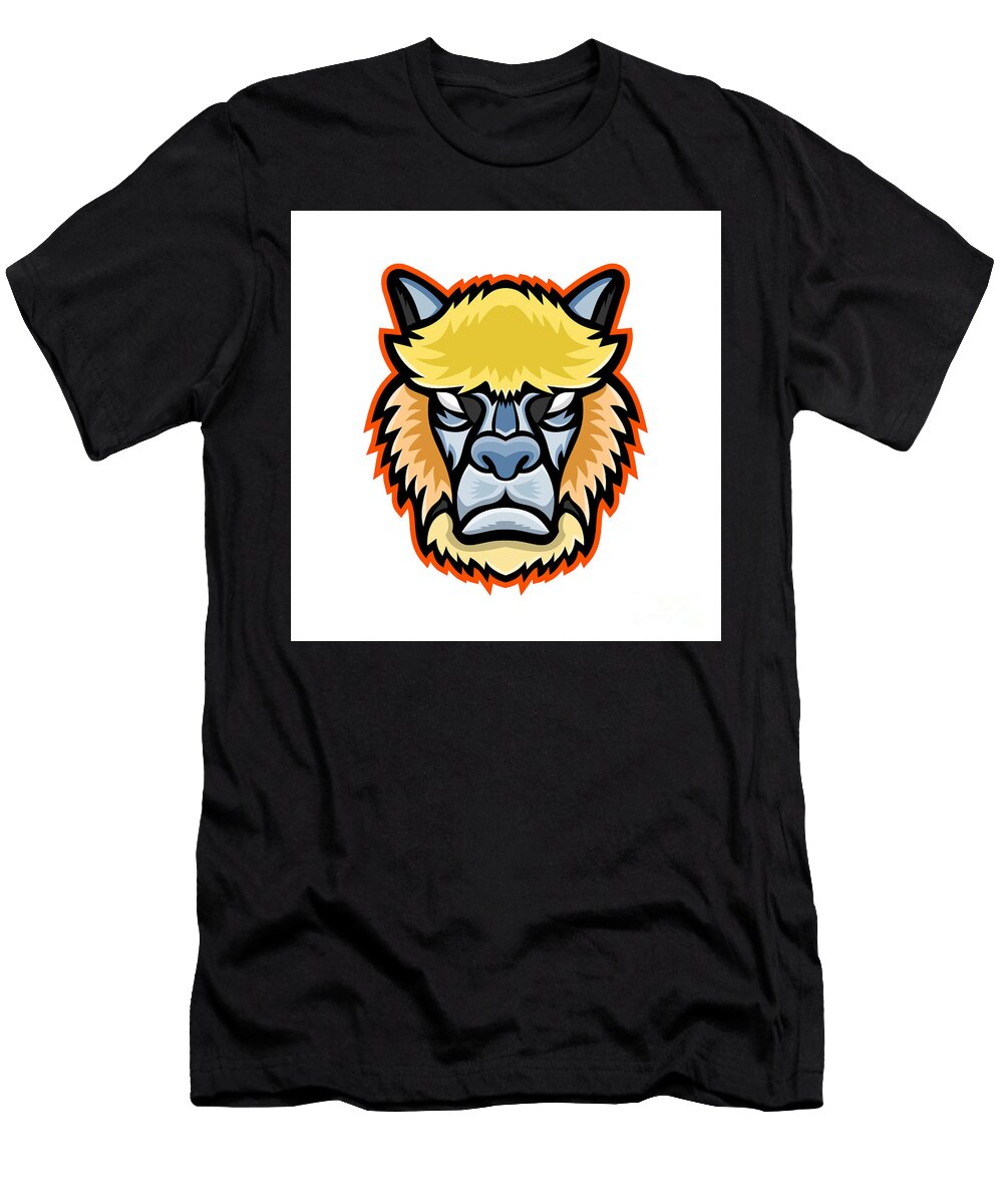Angry Alpaca Head Mascot Aloysius Patrimonio T-Shirt