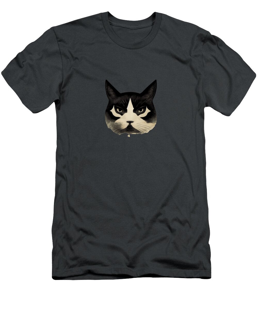 Angry Face on Black Kailooma X Thedol T-Shirt