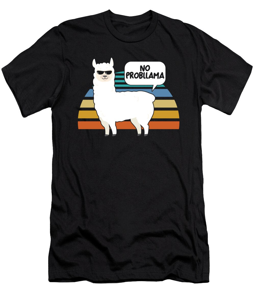 Animal Ruminant Mammal Alpaca Guanaco Wildlife Nature Gift No Probllama Funny Llama Thomas Larch T-Shirt