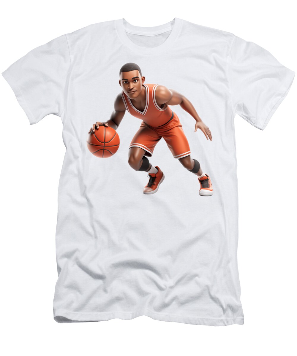 Animated Funny Basketball Player Quang Vu T-Shirt