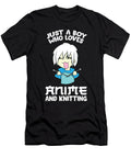 Anime and Knitting Just a Boy Who Loves Anime and Knitting Eq Designs T-Shirt