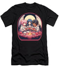 Anime Angels and Demons Cute Boba Tea Gaming Controller Ramen Sifou Store T-Shirt