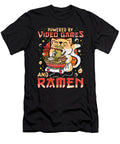 Anime Cat Powered By Video Games and Ramen the Perfect Presents T-Shirt