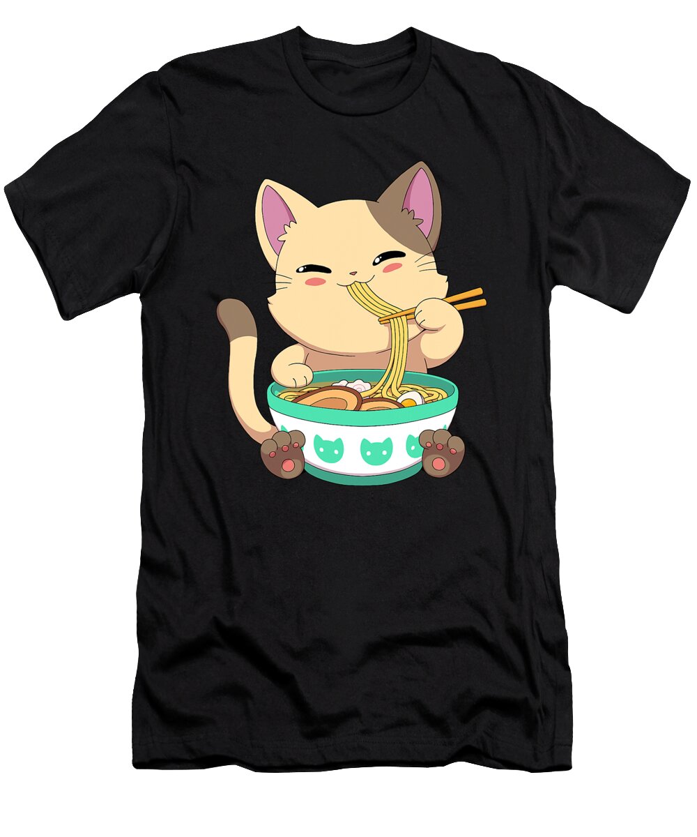 Anime Cat Ramen Dhbubble T-Shirt