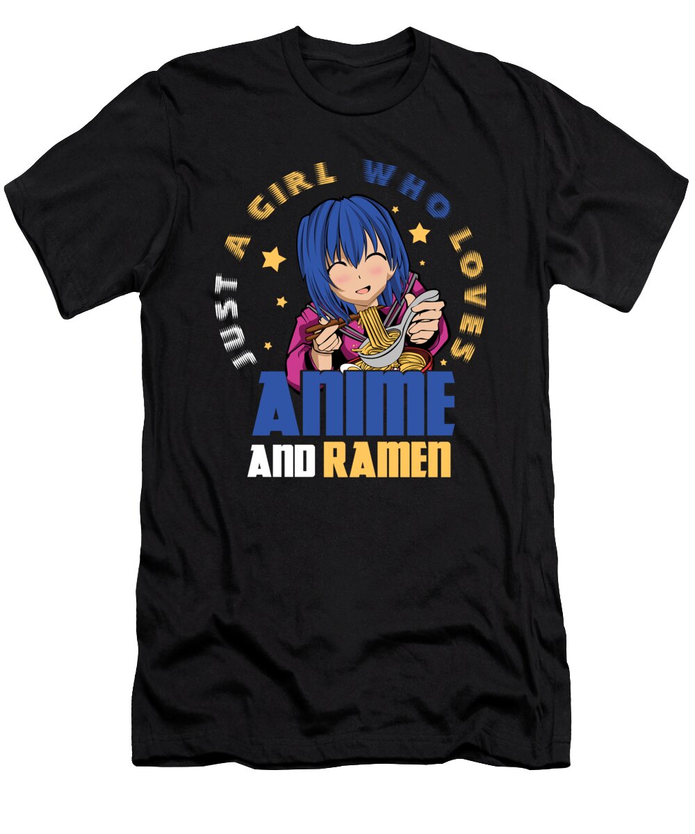 Anime Girl Otaku Ramen Shirtom T-Shirt