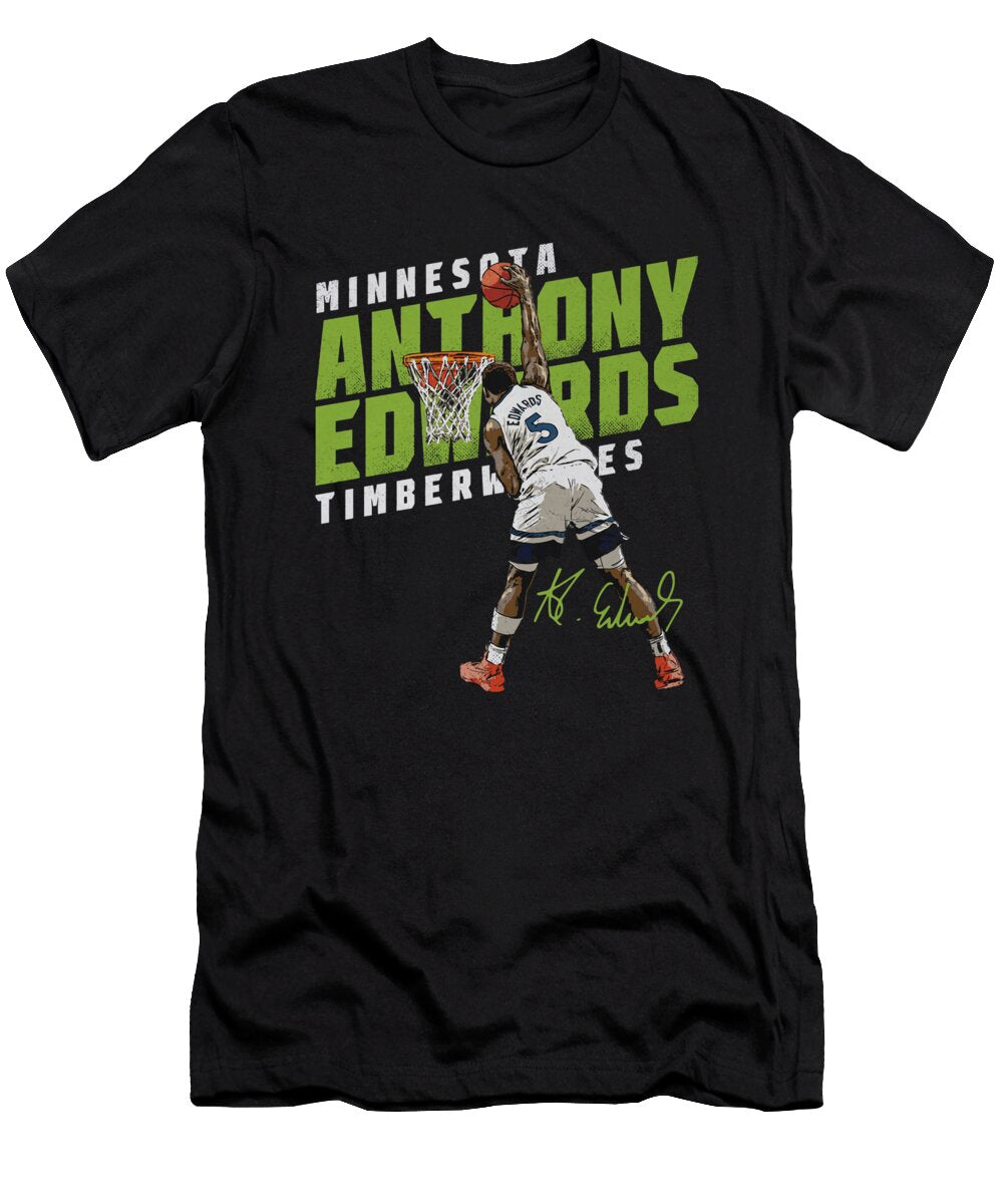 Anthony Edwards Minnesota Slant Ihsan Sirin T-Shirt