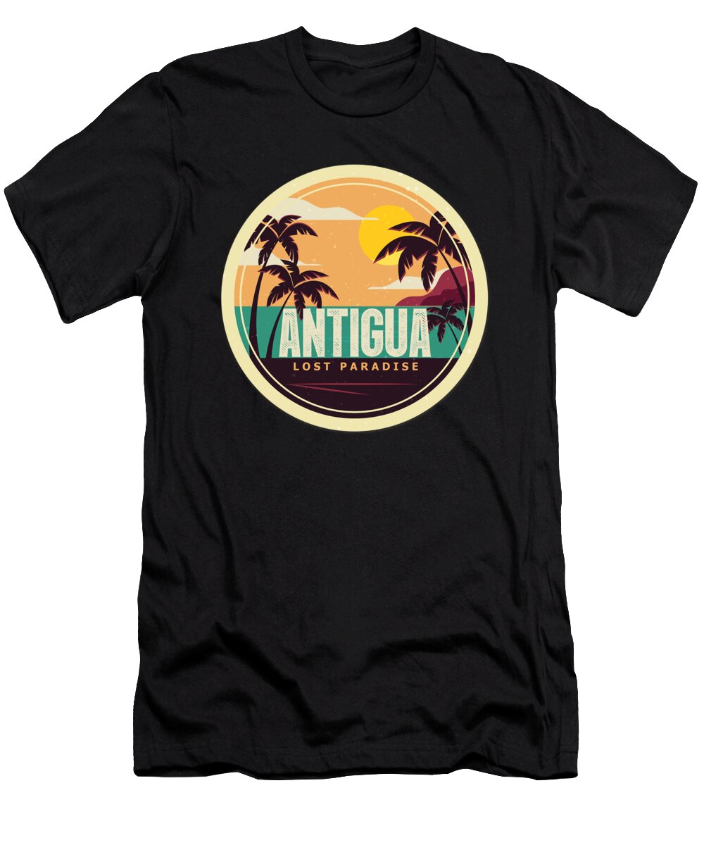 Antigua Beach National Pride Summer Vacation Travel Surfing Diving Gift Thomas Larch T-Shirt
