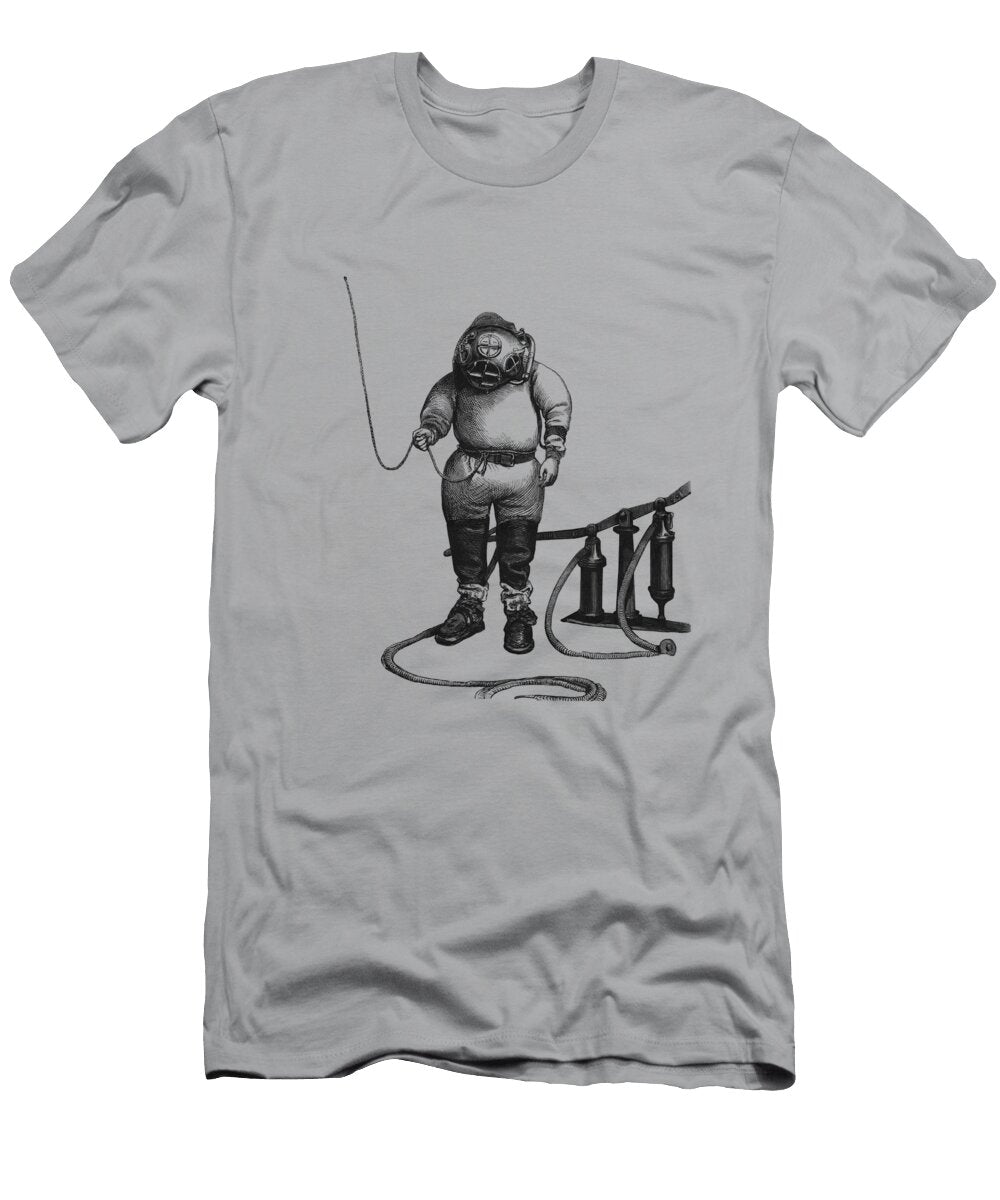 Antique Diver Illustration Madame Memento T-Shirt