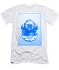 Antique Divers Helmet Blue Sandra Mcginley T-Shirt