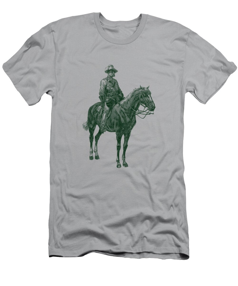 Antique Soldier with Horse Art Madame Memento T-Shirt