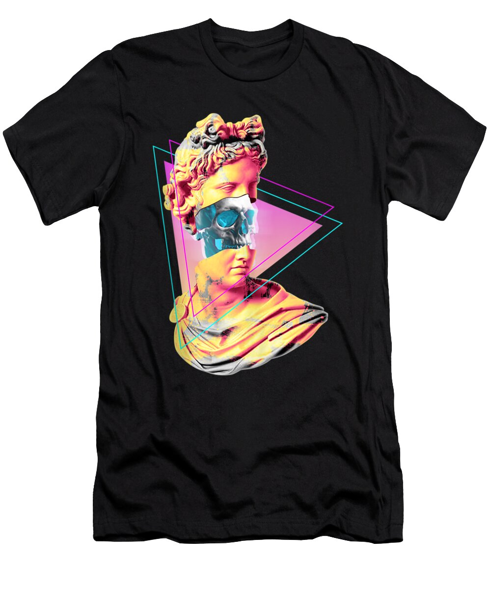 Apollo God of Sun Music Greek Statue Skull Shannon Nelson Art T-Shirt