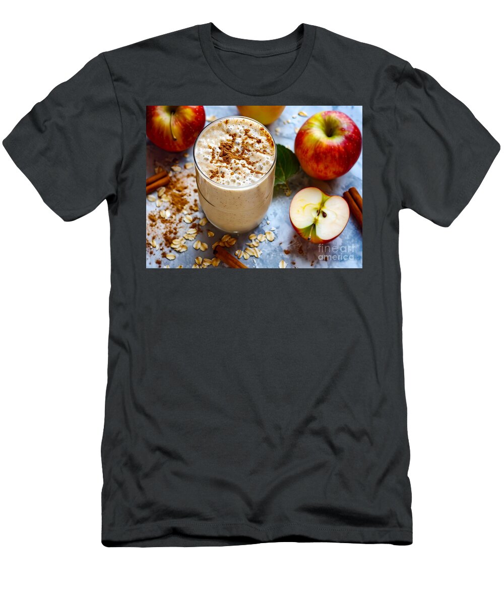 Apple Oatmeal Cinnamon Smoothie Art Momente T-Shirt